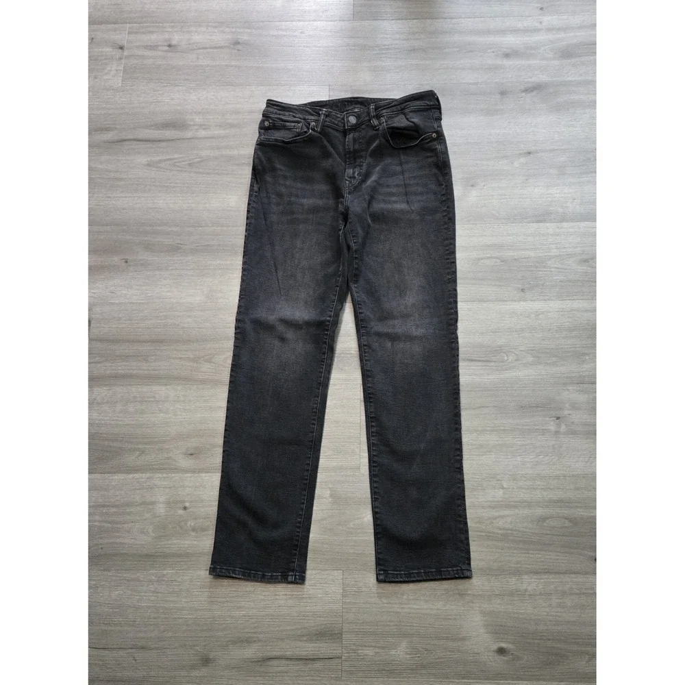 American Eagle Jeans Mens Size 32x34 Black Airflex Plus Stretch Athletic Fit